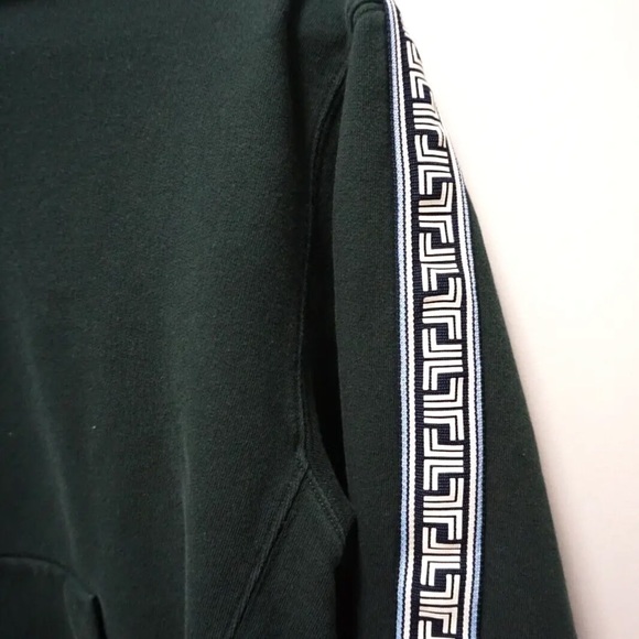 Tory Burch Sport French Terry Geo-T Logo Hoodie Sweatshirt Green Medium - Picture 8 of 8